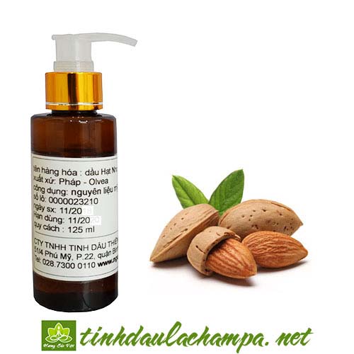 Dầu Hạnh Nhân nguyên chất Sweet Almond Oil - trẻ hóa làn da, giảm các vết nhăn