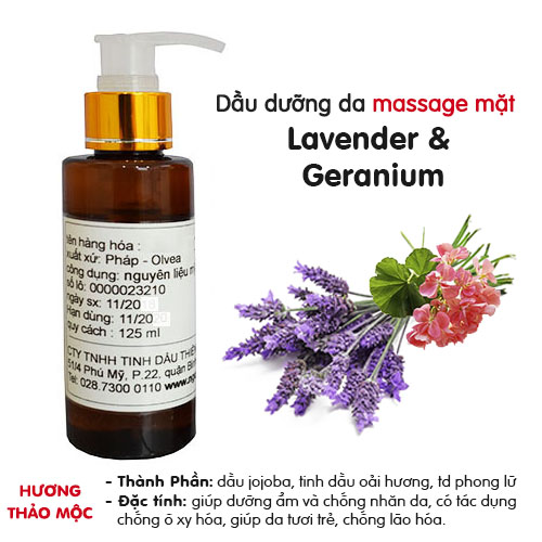 Dầu massage mặt Lavender