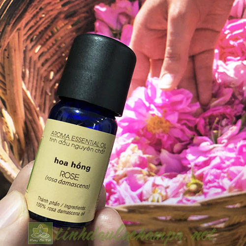 Tinh dầu Hoa hồng Damask nguyên chất Lachampa - Damask rose oil 10ml