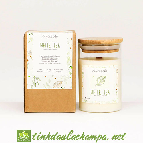 Nến thơm Candle Cup mùi WhiteTea - Trà Trắng