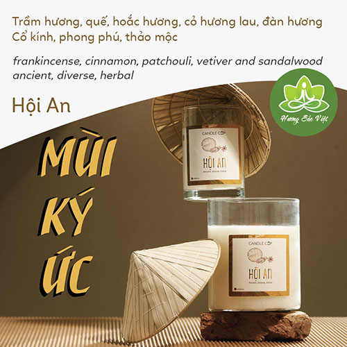 Nến thơm Agaya - Candle cup mùi Hội An 100gr, 200gr, 300gr
