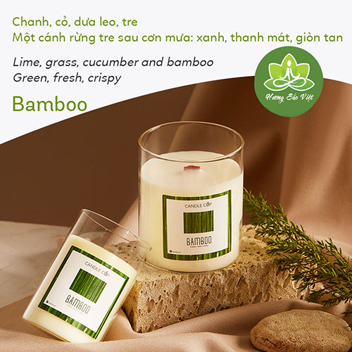 Nến thơm Agaya - Candle cup mùi Tre Bamboo 100gr, 200gr, 300gr