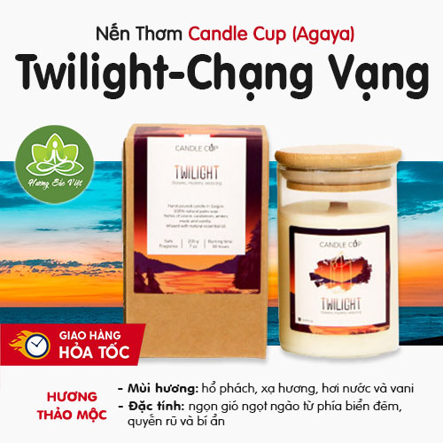 Nến thơm Agaya (Candle Cup) mùi Twilight - Chạng Vạng