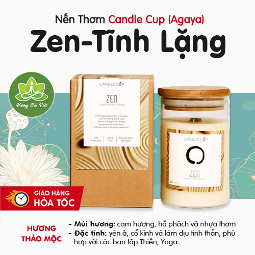 Nến thơm Agaya mùi Zen - Tĩnh Lặng