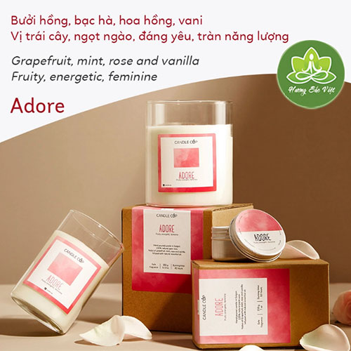 Nến thơm Agaya mùi trái cây adore - mến thương