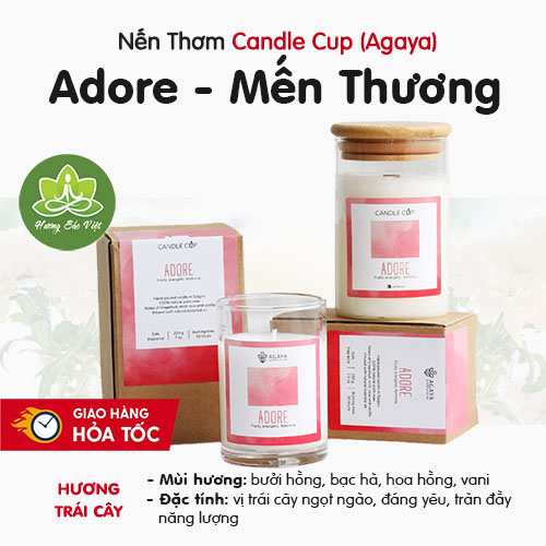 Nến thơm Agaya mùi Adore - Mến Thương