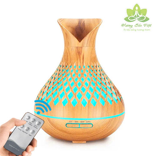 Máy khuếch tán Tulip lưới vàng 500ml có remote FX035-LW