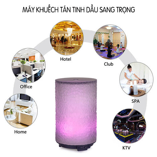 Máy khuyếch tán Trụ xám đèn màu MKT01