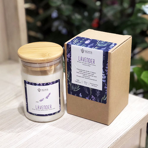 Nến thơm Agaya cup mùi hoa Lavender