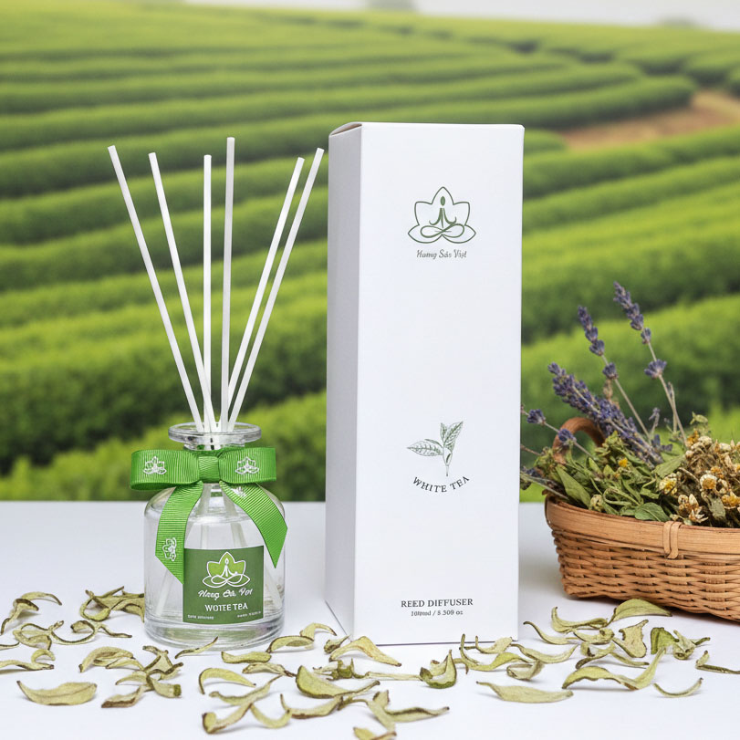 Lọ tinh dầu cắm que khuếch tán 100ml Whitetea Trà Trắng