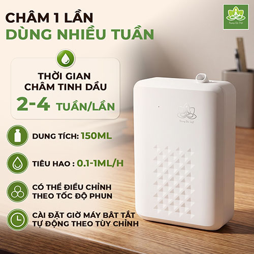 Máy xông tinh dầu không nước 150ml Y61S