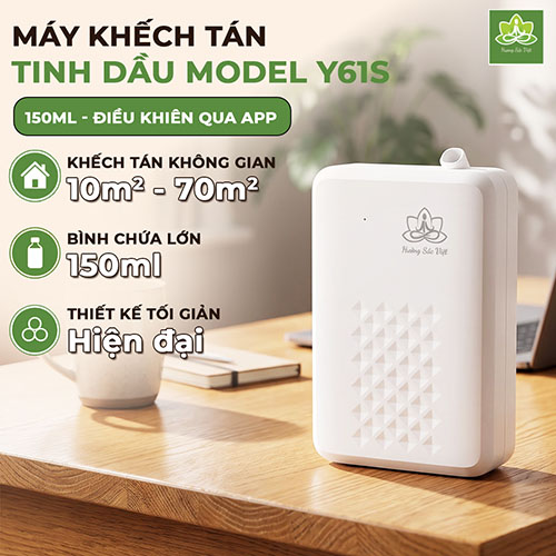 Máy xông tinh dầu không nước 150ml Y61S