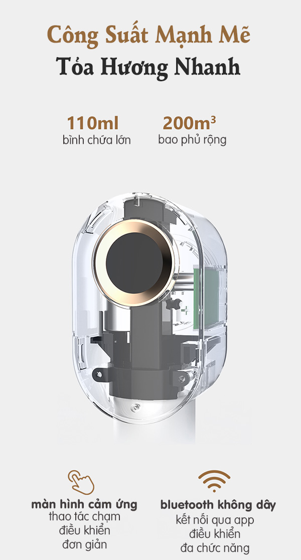 Máy xông tinh dầu cắm tường không dùng nước MTD05