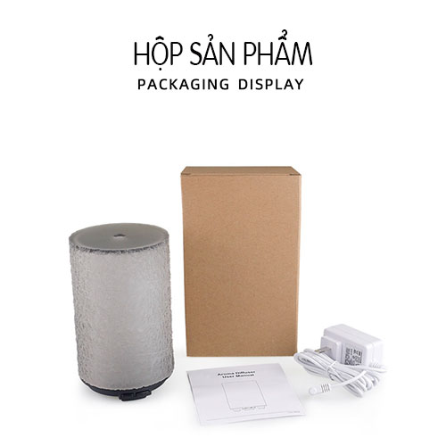 Máy khuyếch tán tinh dầu Trụ xám đèn 7 màu đẹp và sang trọng MKT01 Máy khuyếch tán tinh dầu Trụ xám đèn 7 màu đẹp và sang trọng MKT01