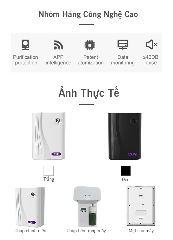 Máy xông tinh dầu nguyên chất 200ml MTD09